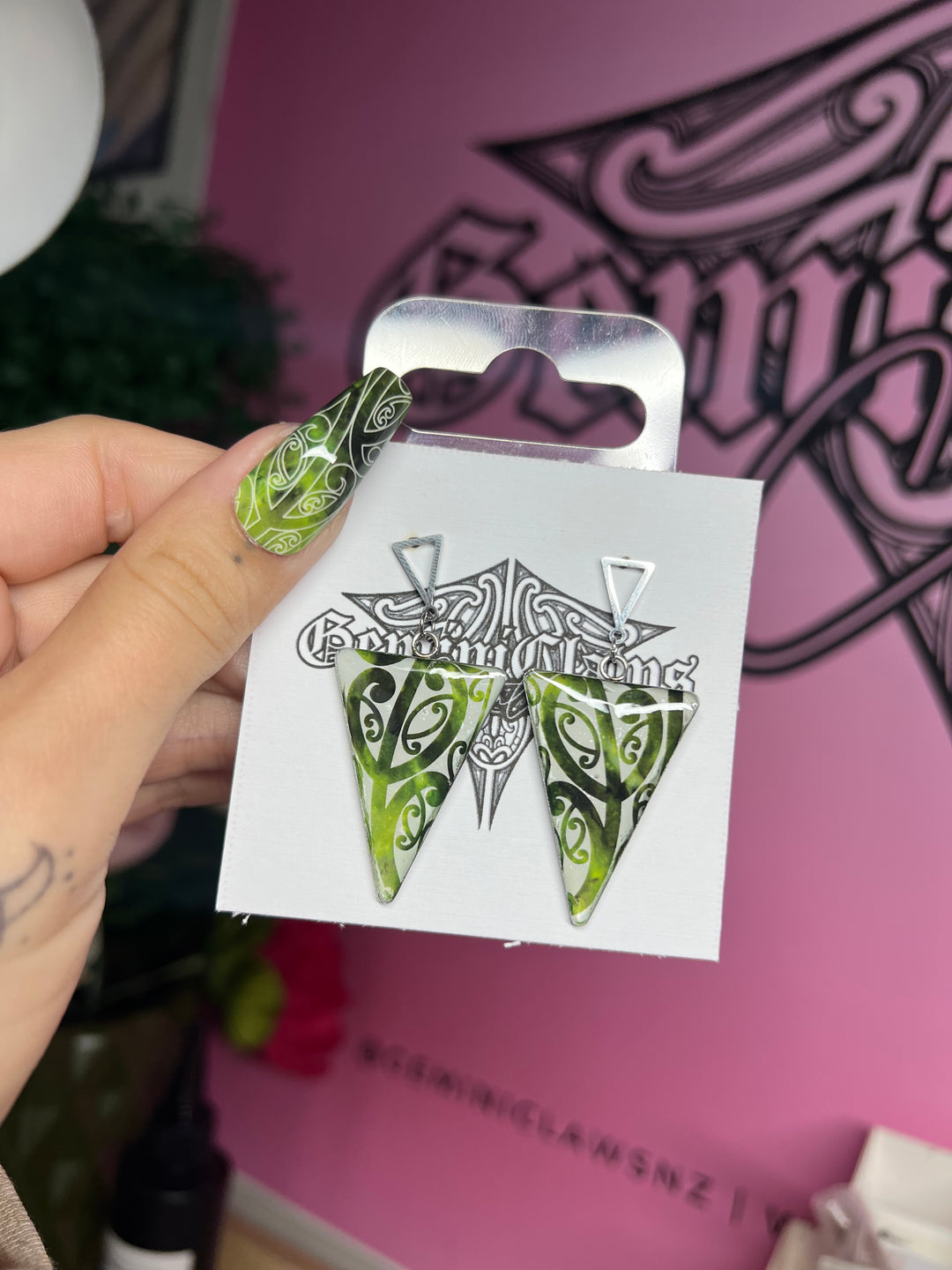 Light Pounamu Te Ao Marama Earrings