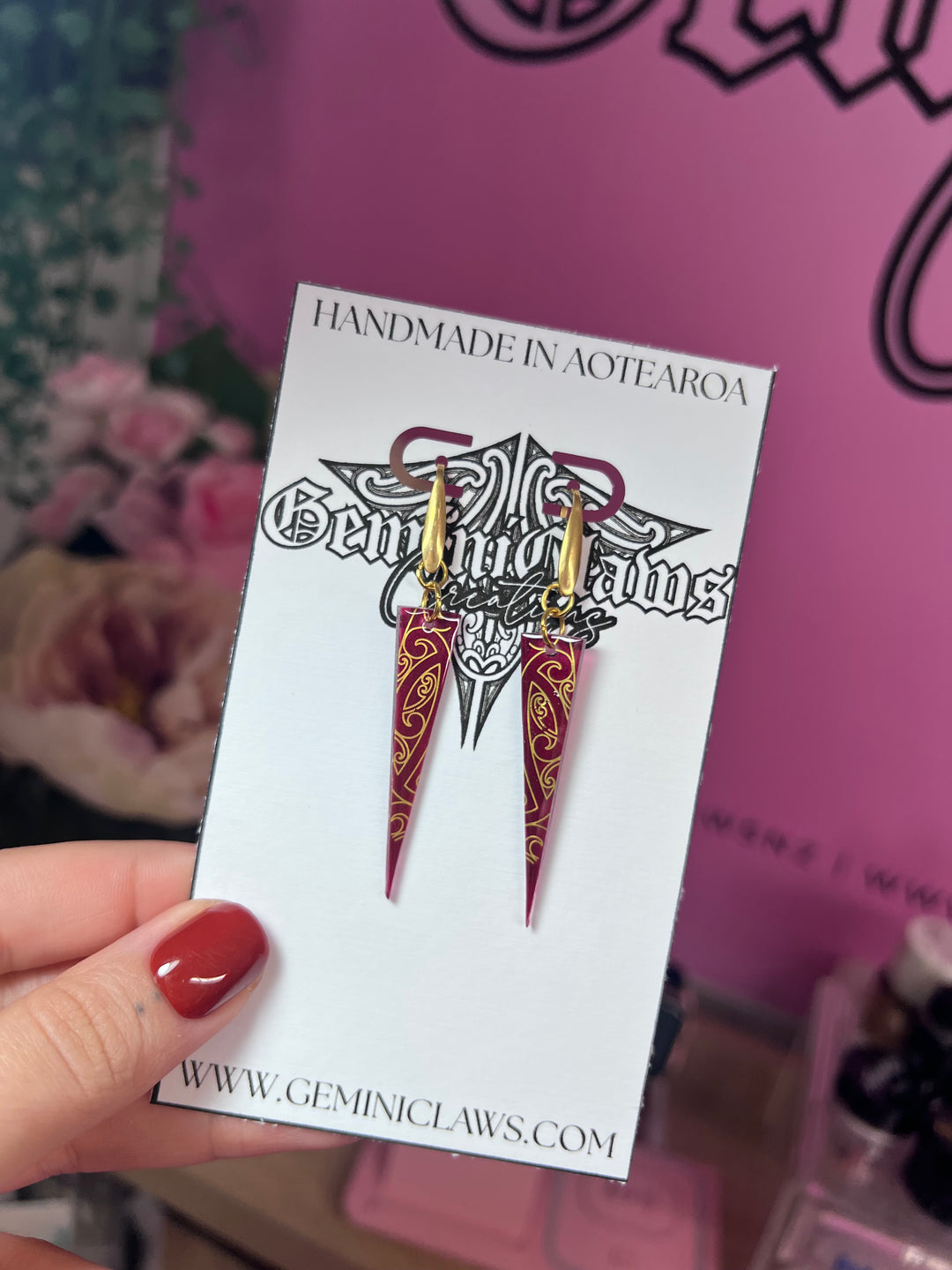 Double Sided | Drop Earrings | Tapatoru | Hooks