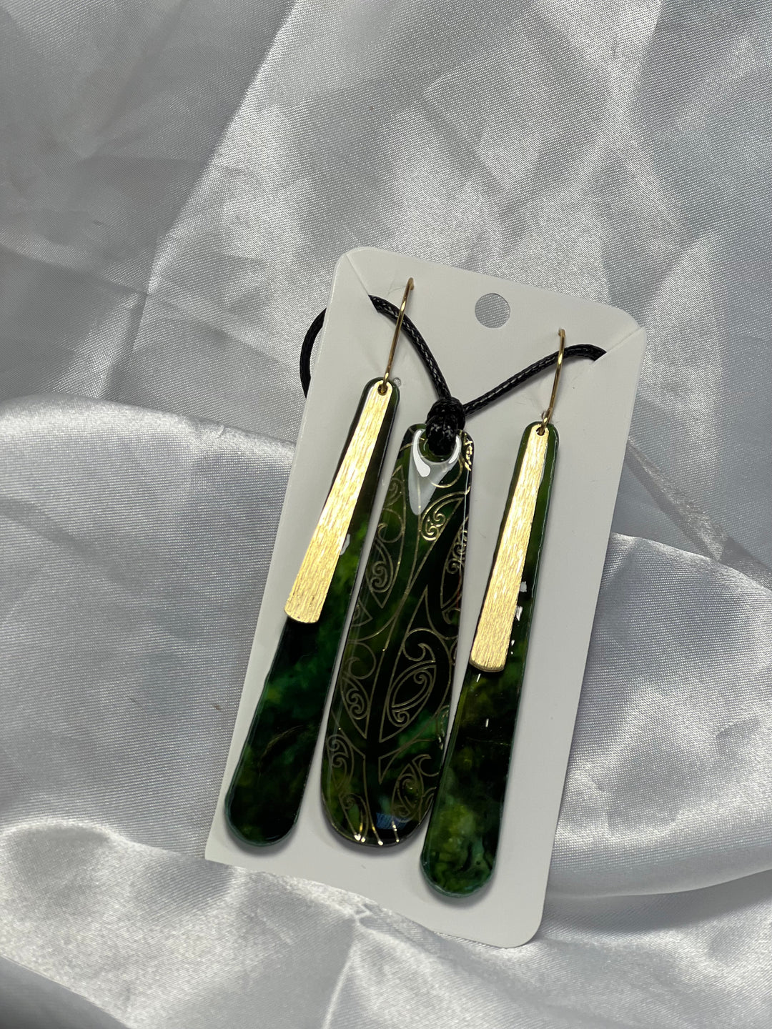 Pounamu Inspired | Matching Set | Gold Charms