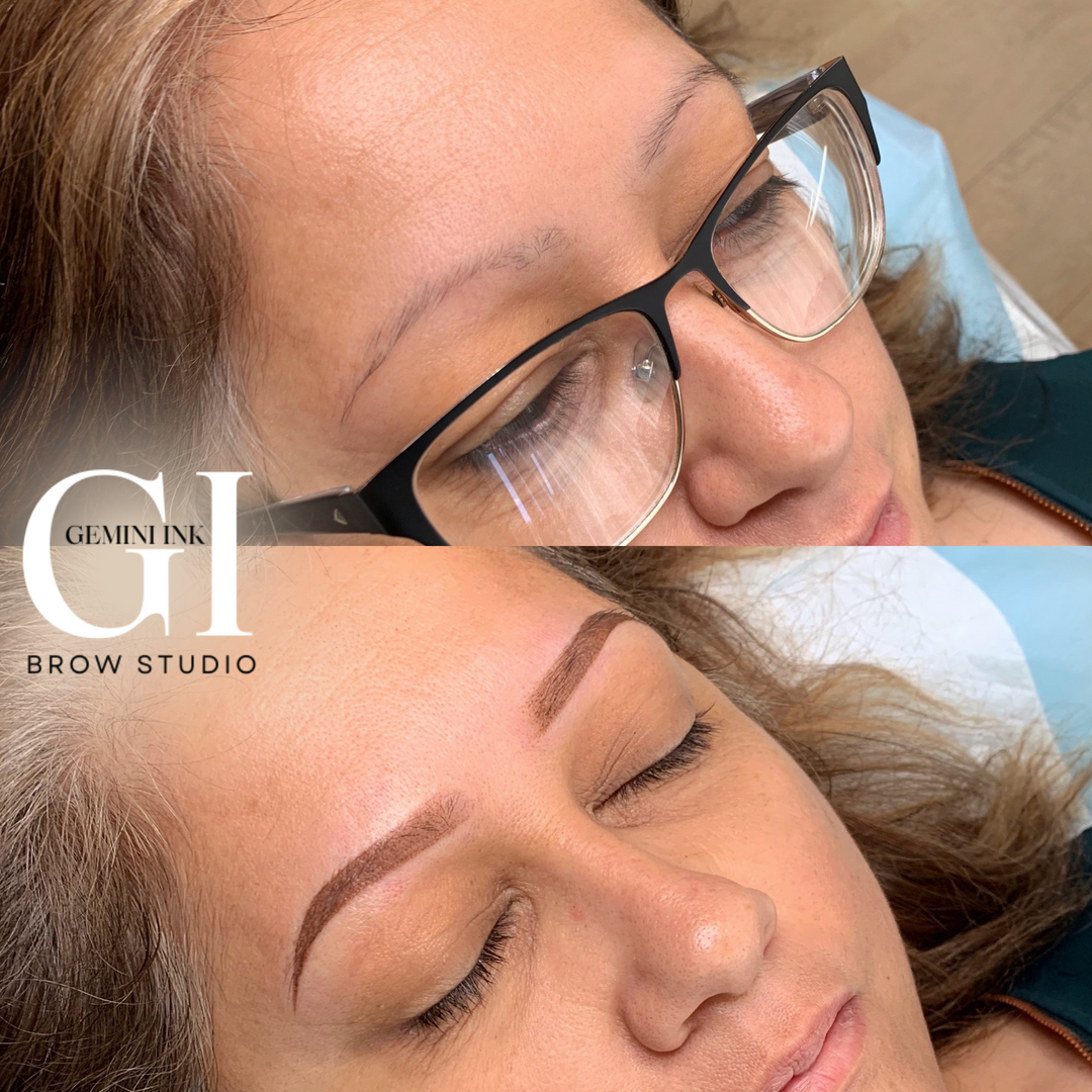 Ombré brows - first session