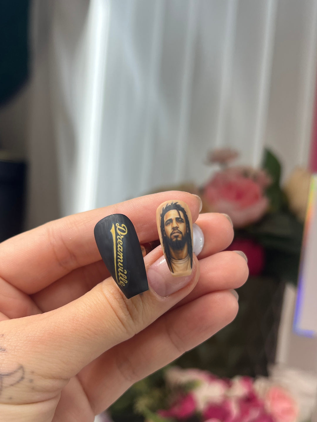 Custom order - J Cole Nail Set