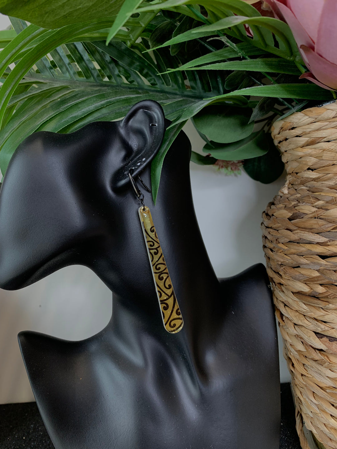 Koru Golden Roimata Long Earrings