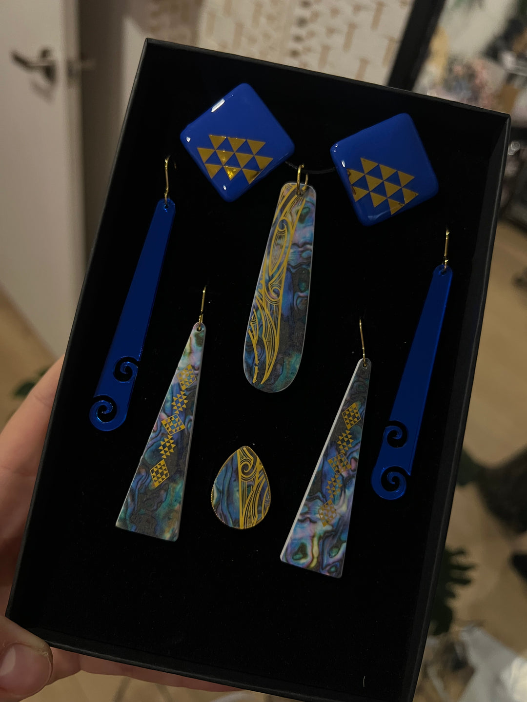 Blue &amp; Gold Statement Set
