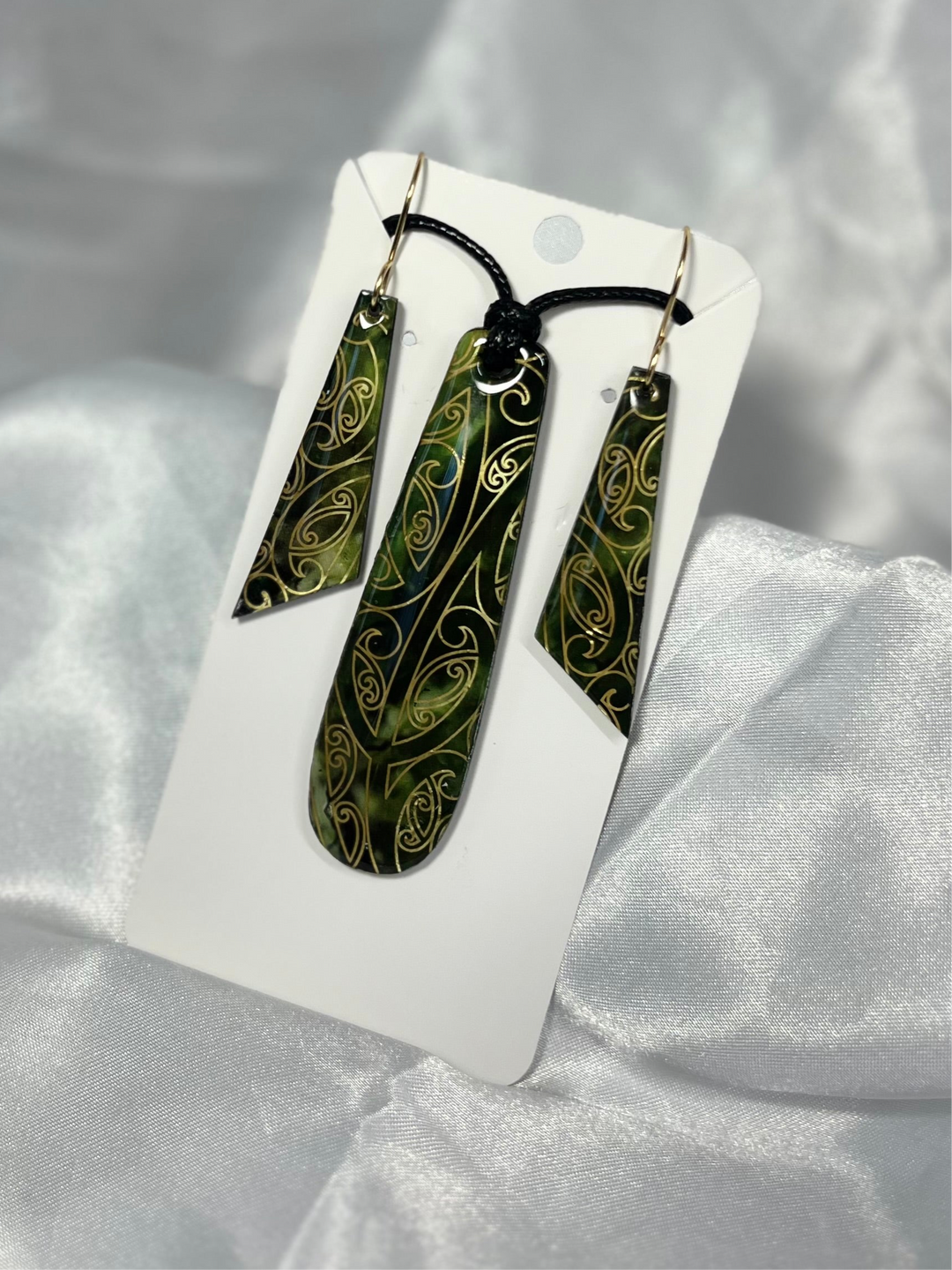 Light Pounamu Inspired | Matching Set