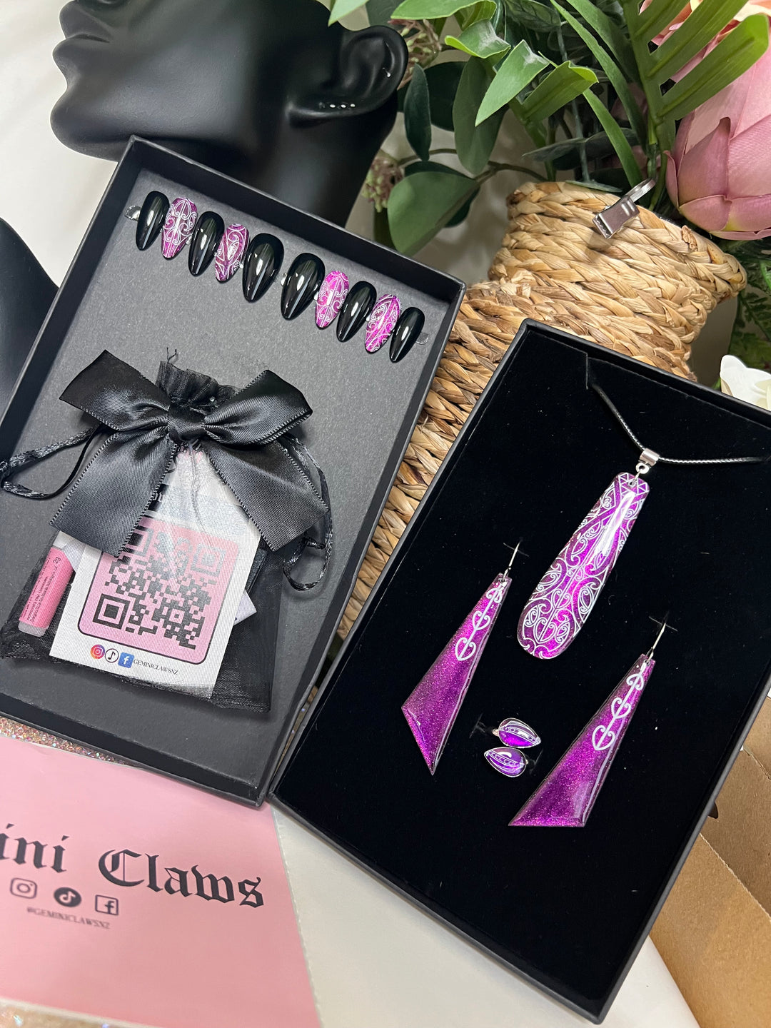 Waiporoporo Cat Eye Mana Māori Gift Set