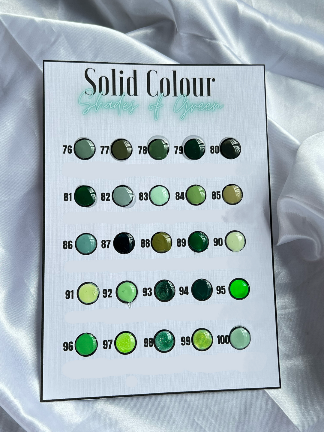 FREE - SOLID COLOUR VIEWING CHART