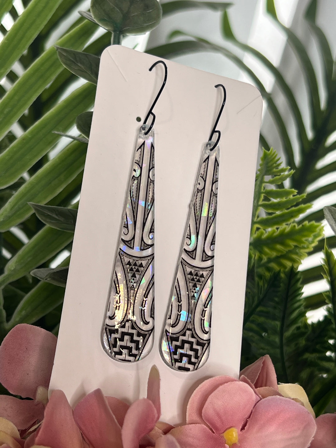 Iridescent | Roimata | Aroha | Long Earrings