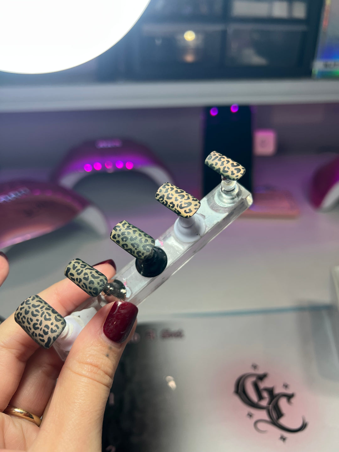 Cheetah | Water Melon Cat Eye | Press Ons Matte