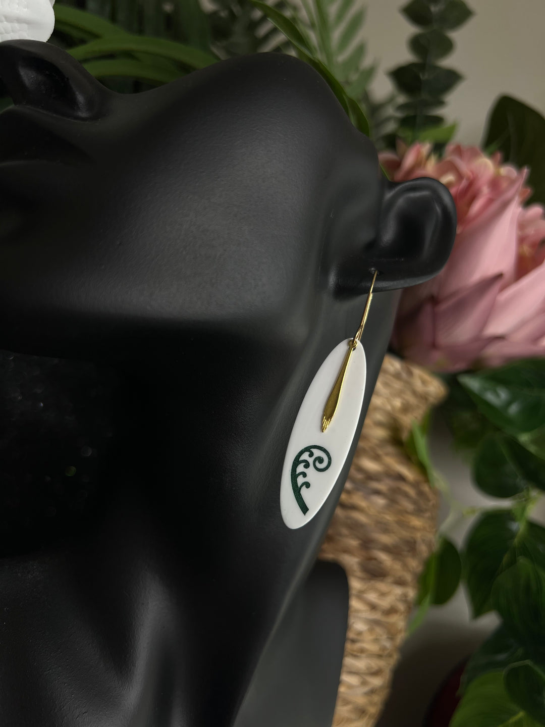 Fern Design | Gold Charm | Earrings