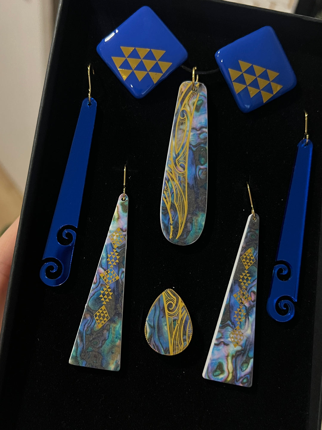 Blue &amp; Gold Statement Set