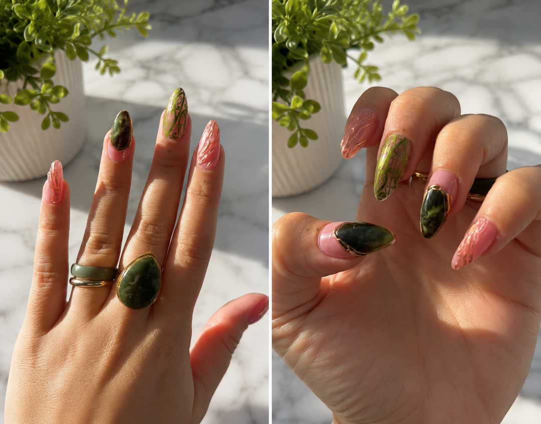 Pounamu Princess Inspired | Press On Gel Nails