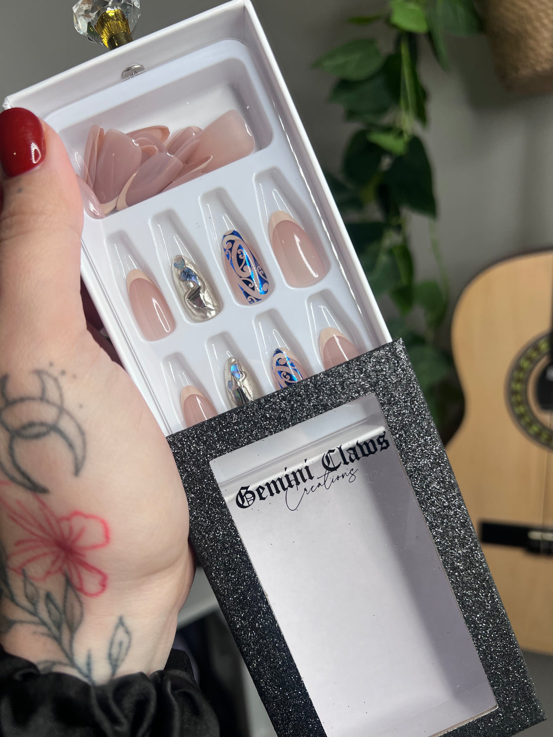 French Tips, Pāua & Blue Hinemoana Designs