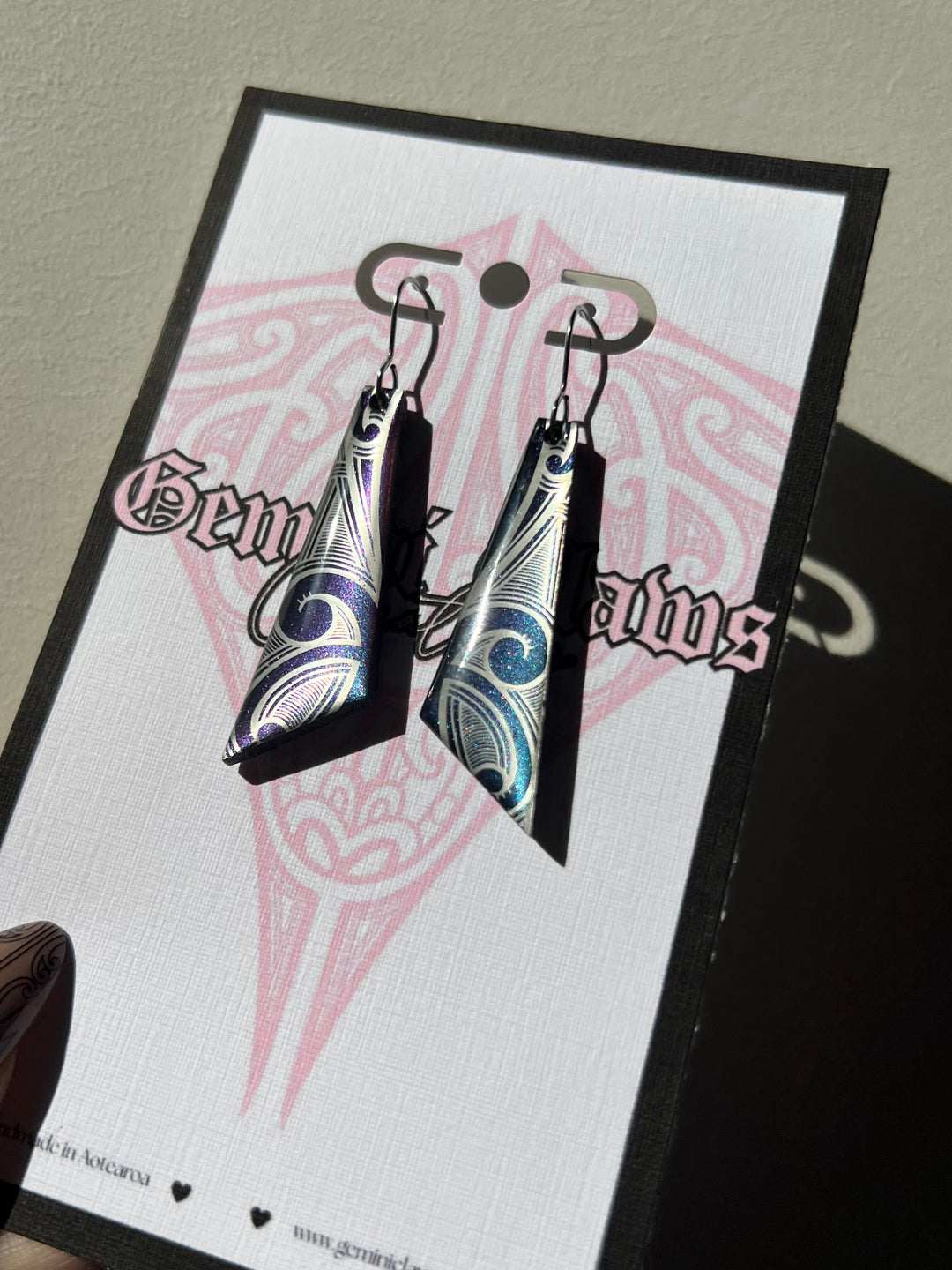 Ahurei Te Mauri Huna Matariki Statement Earrings
