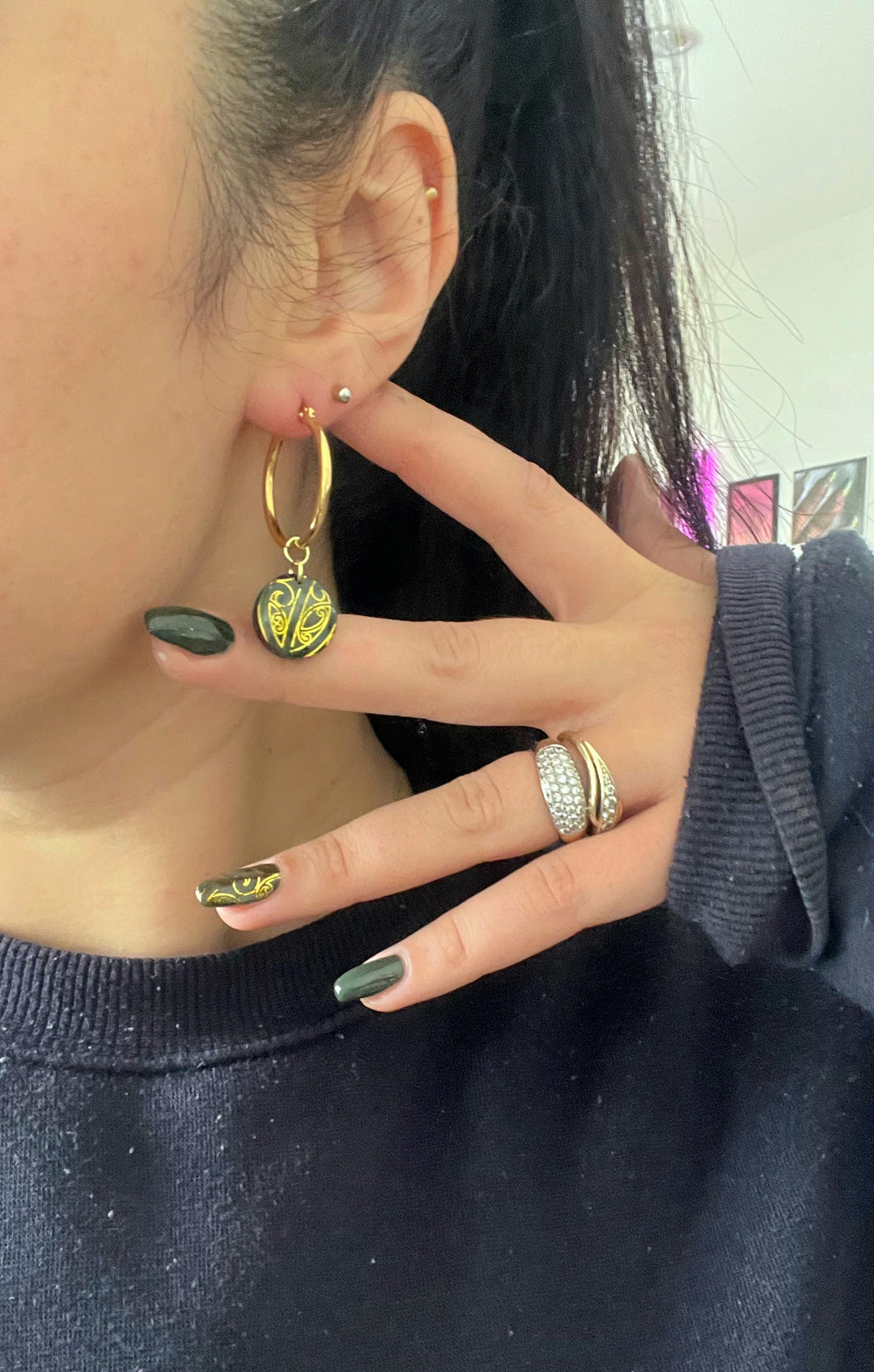 Pounamu Inspired Rounds | Gold Anamata