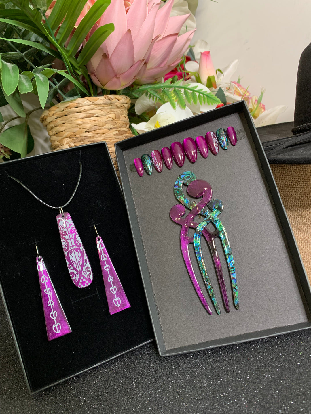 Māwhero Papura (Pink Purple) — HERU Gift Set