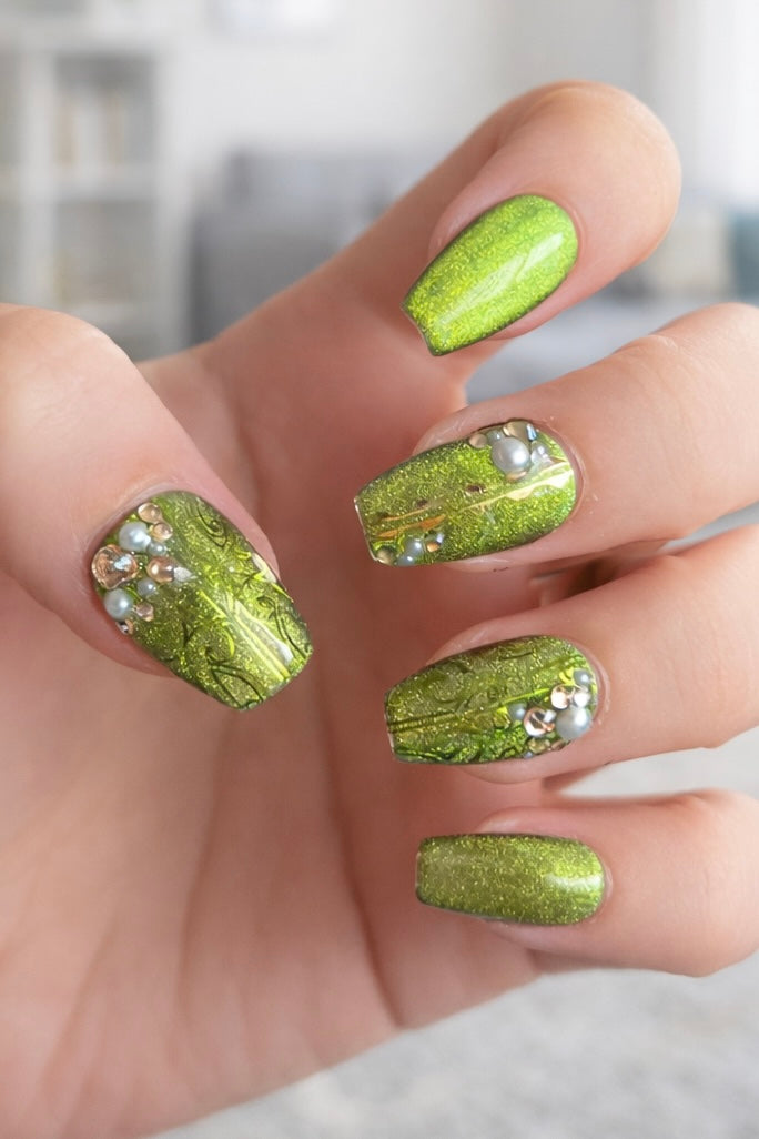 Bridal Aesthetic | Ngahere | Handmade Gel Press Ons