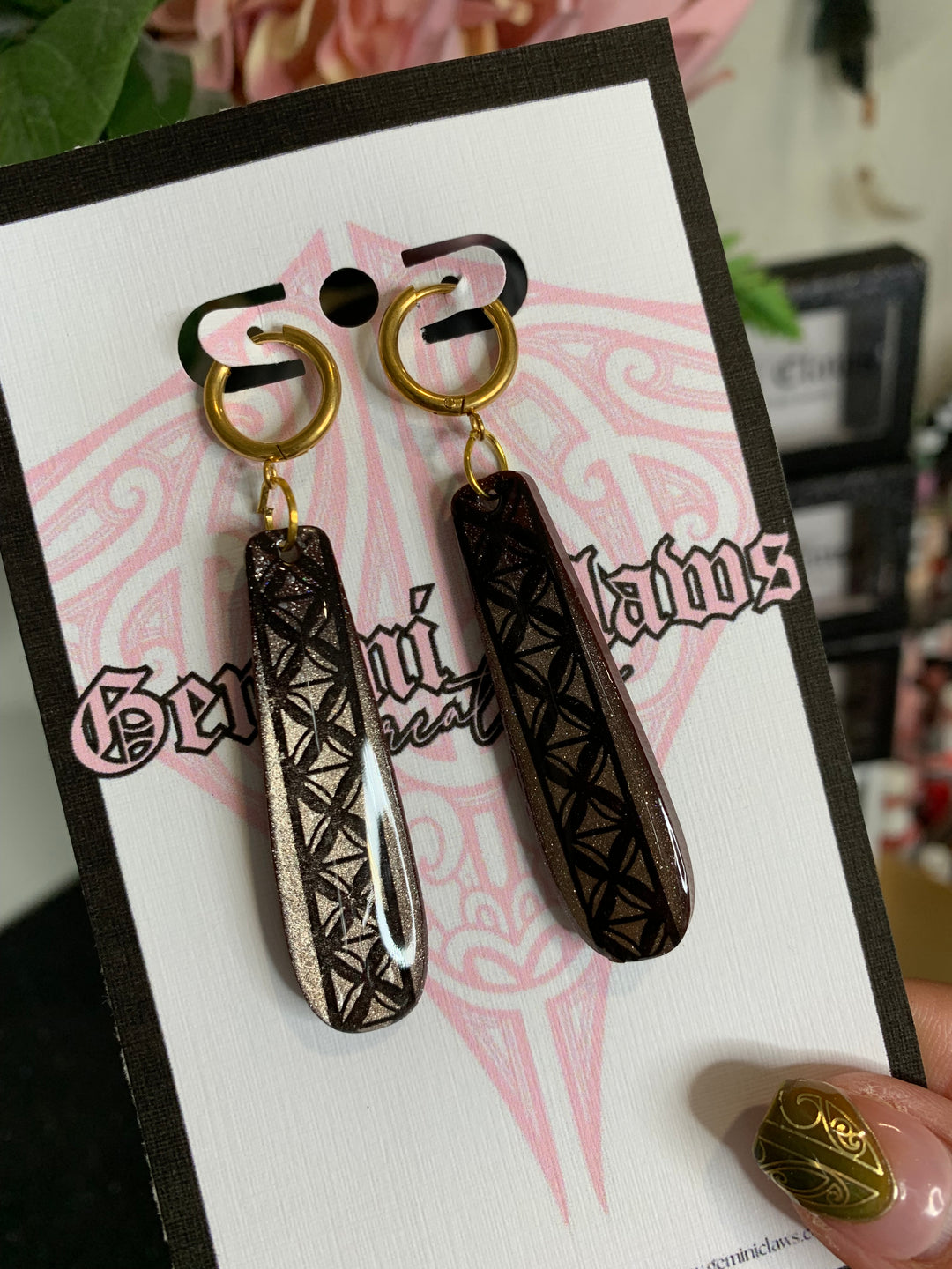 Mocha Tapa Earrings