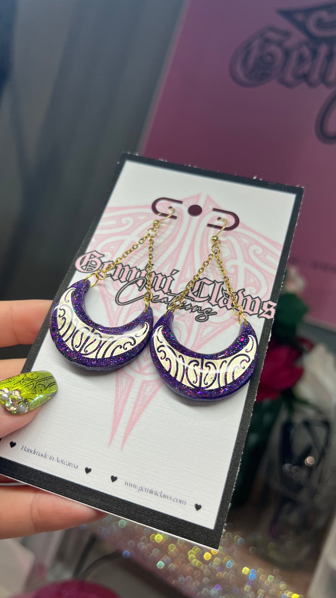 Whatu Mārama | Drop Earrings