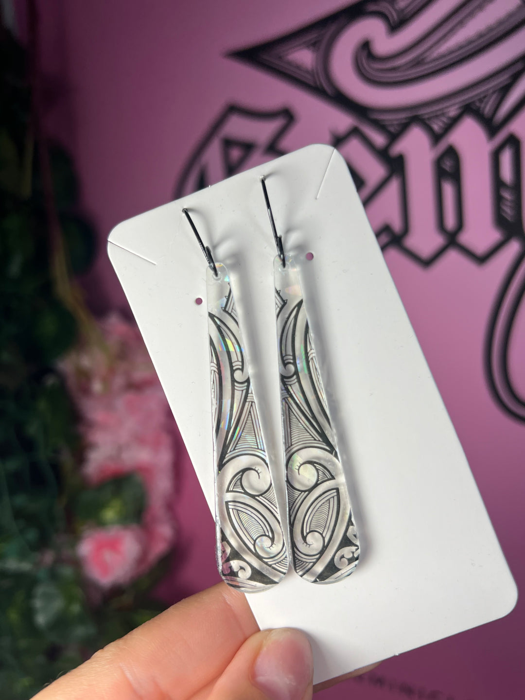 Iridescent | Roimata | Long Earrings