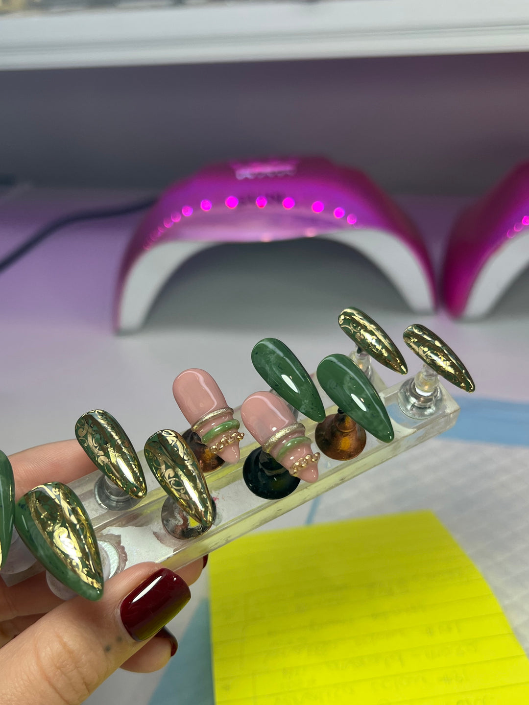 Bangle Nails x Handpainted Pounamu Inspired