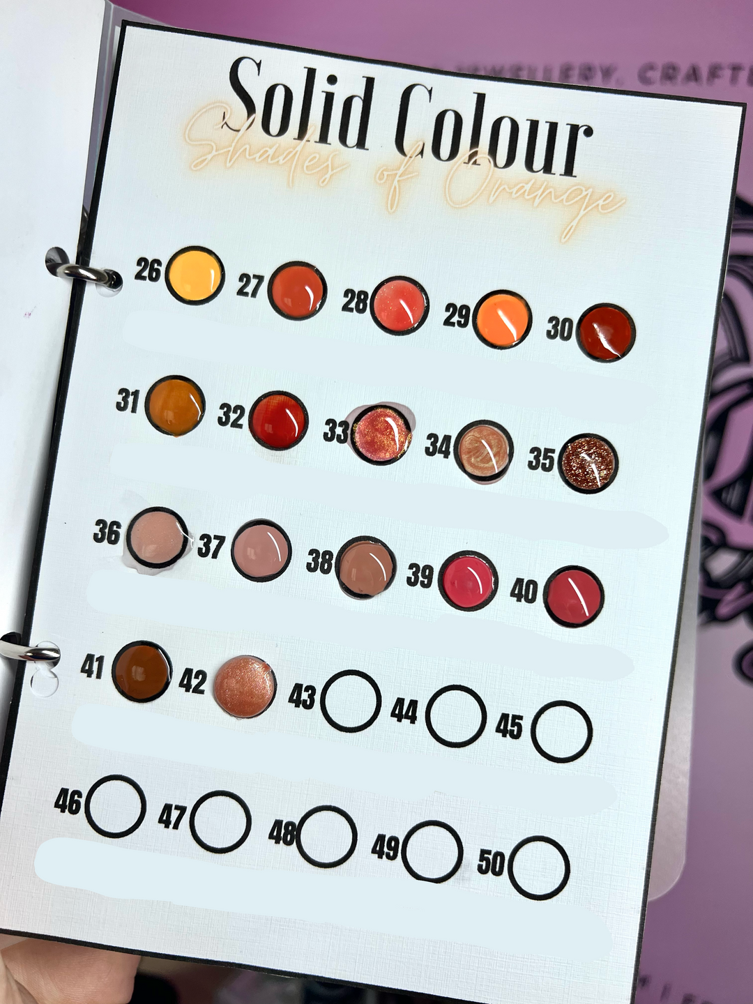 FREE - SOLID COLOUR VIEWING CHART