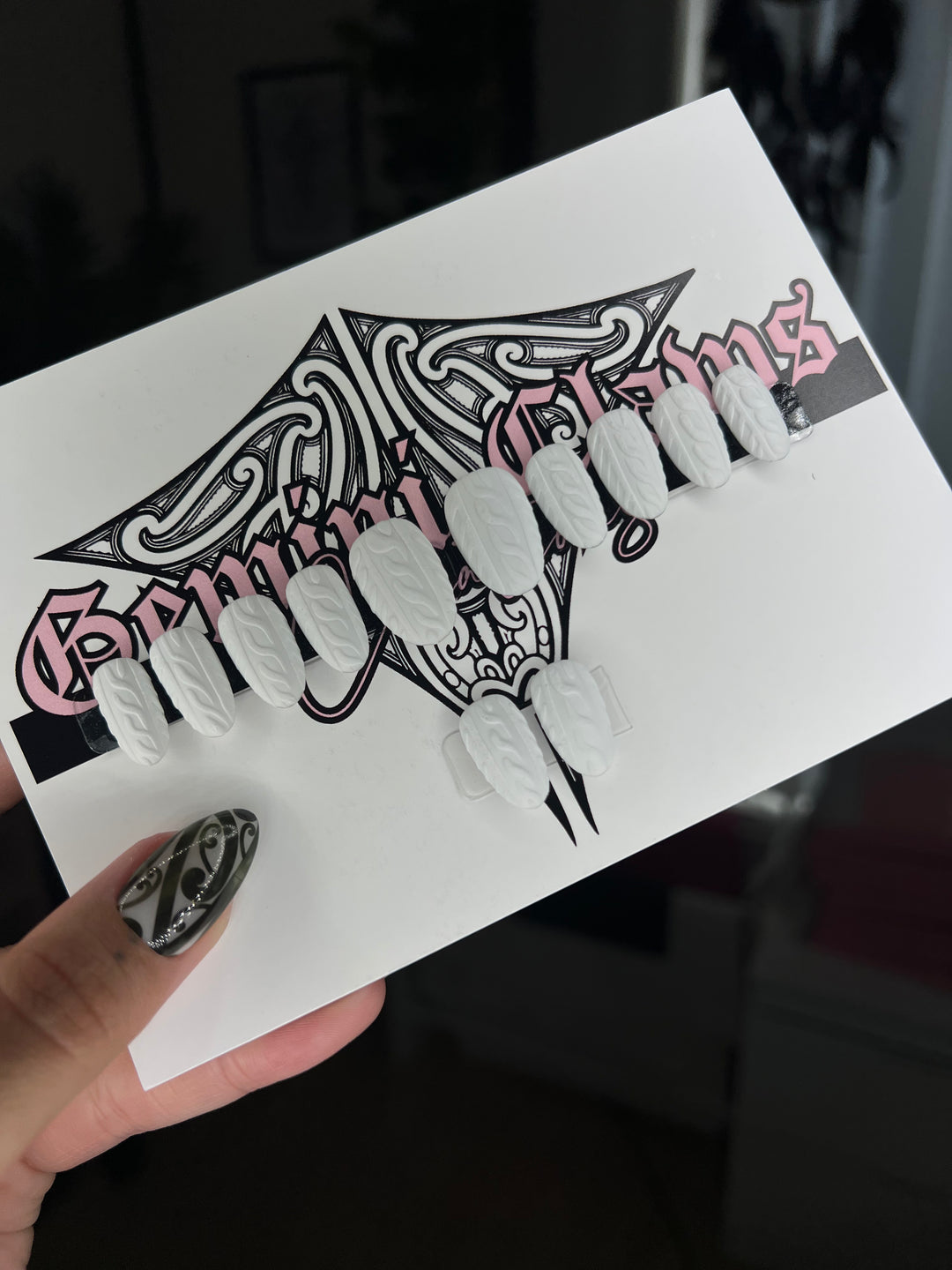 Textured Whites | Press on Nails