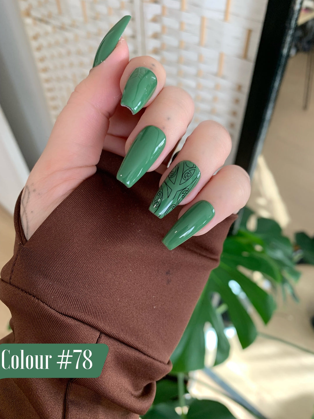 Anamata Black | Customise Base Colour | Press on Nails
