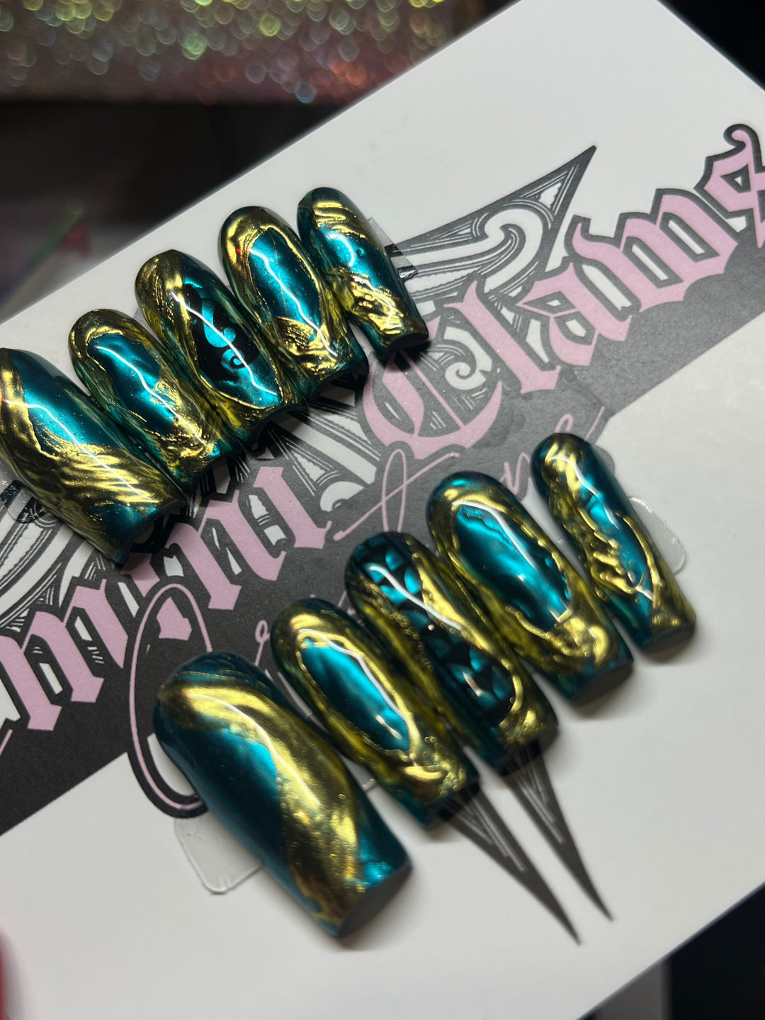 Siren Aesthetic Set | Nail Size Medium | Long Square Shape
