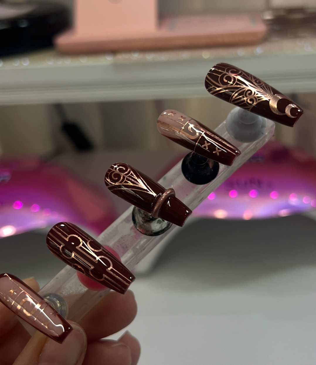 Ngā Whetū o Matariki | Rose Gold | Brown Base